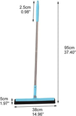 Tergipavimento e Tergivetro 46 cm con Doppia Spazzola in Schiuma e Manico a 2 Sezioni