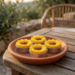 Candele Tealight Girasole Gialle – Set 6 Pezzi