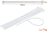 Fascette stringi cavo, 2.0 x 150 mm, 300 Pezzi (3 Confezioni da 100) Fermacavi per Cavi, Elettronica e Fai da Te