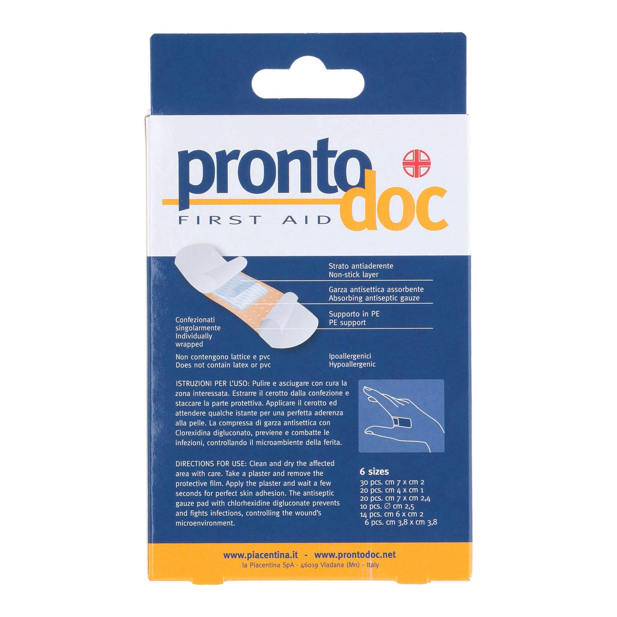 Cerotti Classici Assortiti con Clorexidina - Confezione da 2 (100 Cerotti) | PRONTO DOC