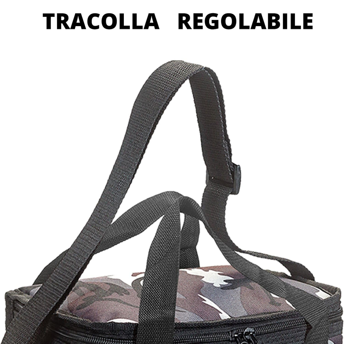 UNIFLAME SRL (FLA) - Sac isotherme militaire L. 15 l 025172, imprimé lettres, multicolore, 123
