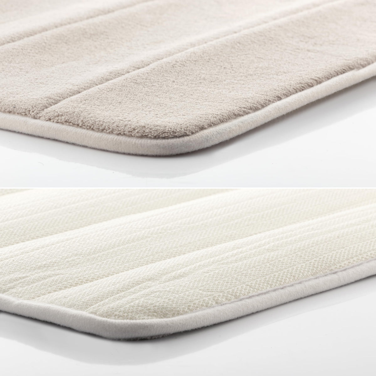 Tappeto Bagno Memory Foam Antiscivolo Grigio 55x40