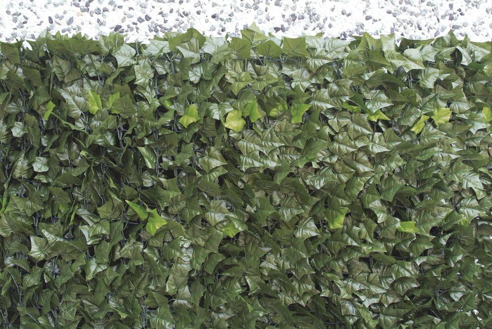 Siepe Artificiale Edera 1x3m Frangivista Verde Scuro