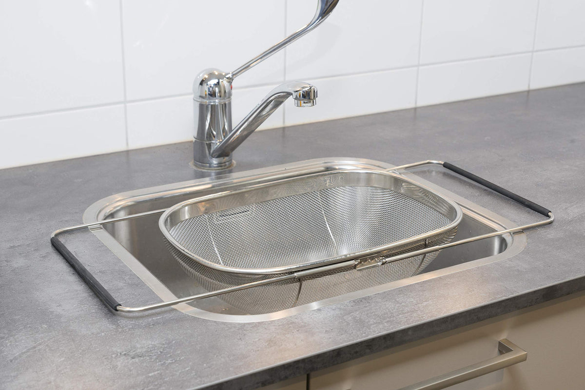 Colino Acciaio Inox Estraibile Lavello 33x23,5x10 cm