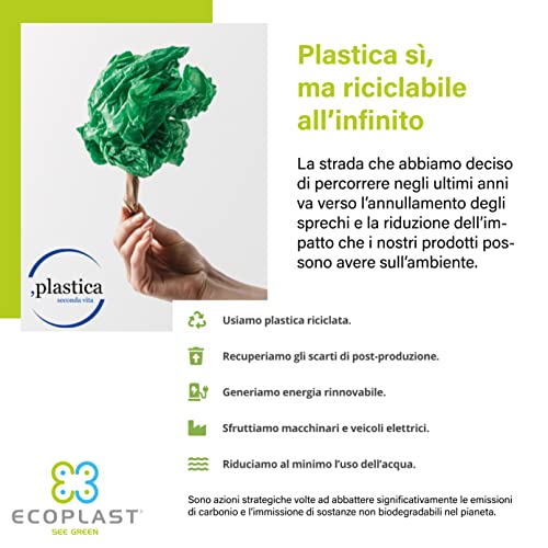 Pattumiera per Rifiuti Organici 10 lt Chiusa -Ecoplast