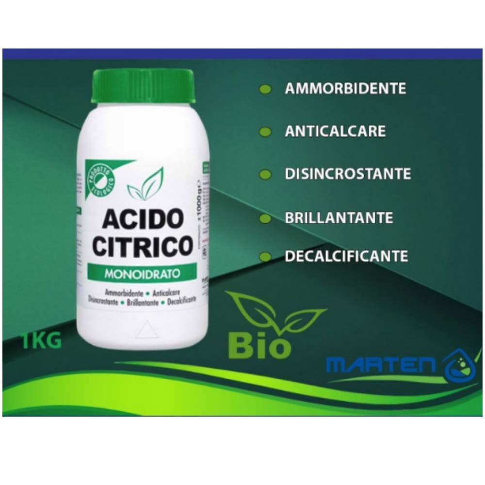 Acido Citrico 1kg Ecologico - Anticalcare Multiuso