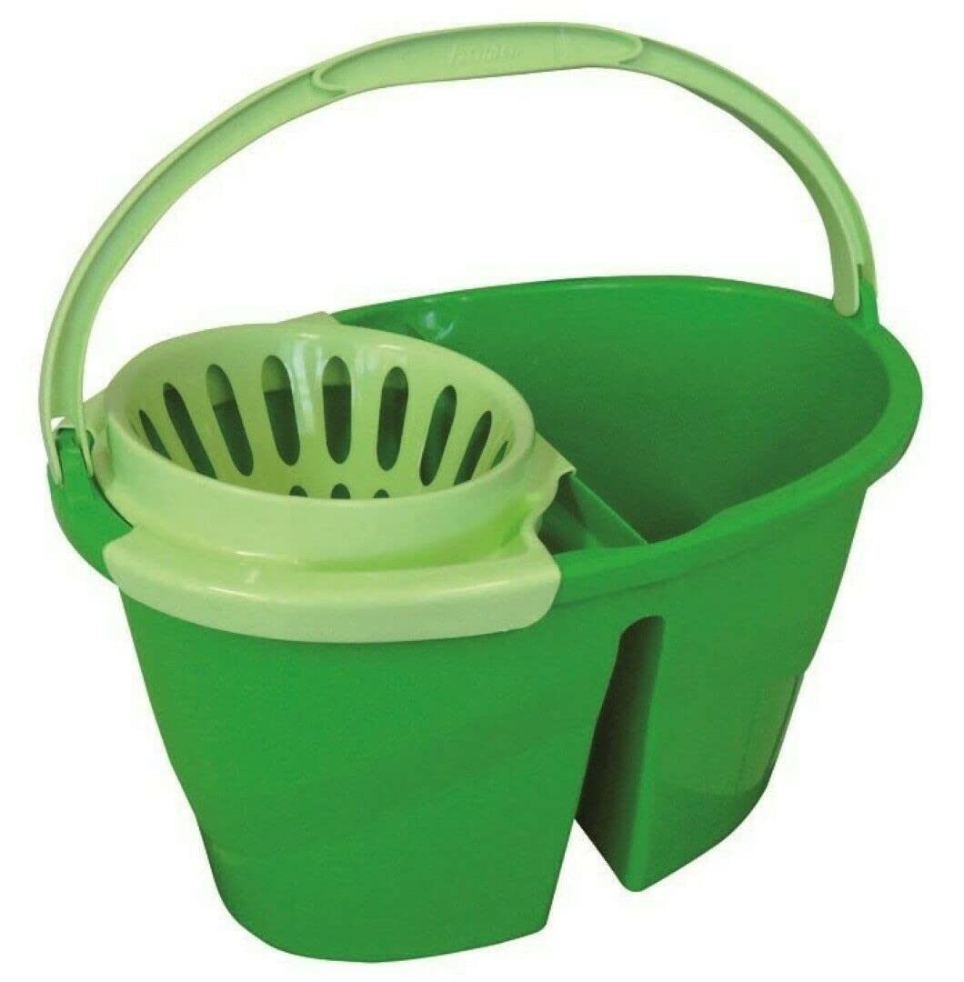 Secchio Doppia Vasca con Strizzatore 18L - Sistema di Pulizia Professionale