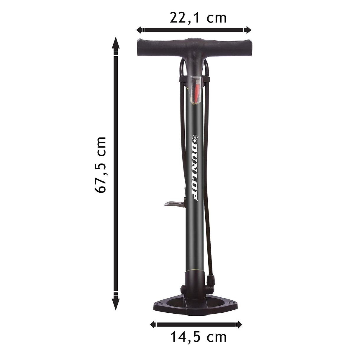 Pompa Bicicletta Dunlop Universale Manometro Integrato