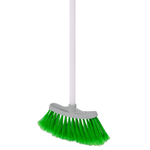 Scopa per Bambini, con Setole Piumate, Altezza del Manico 65 cm, Colore Casuale