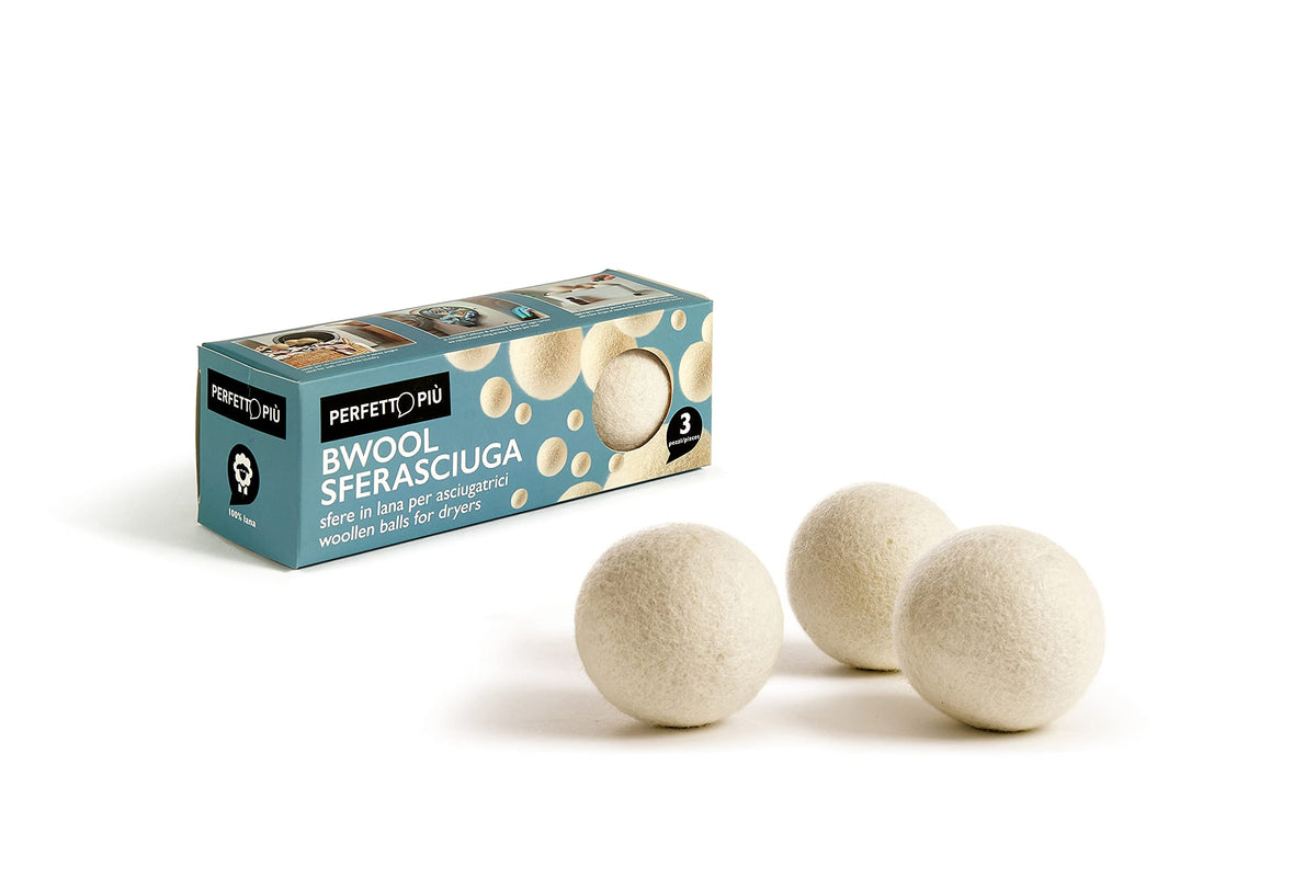 Perfect Plus Bwool Dryer Ball, 100% New Zealand Wool, Multicoloured, 7x7x7 cm