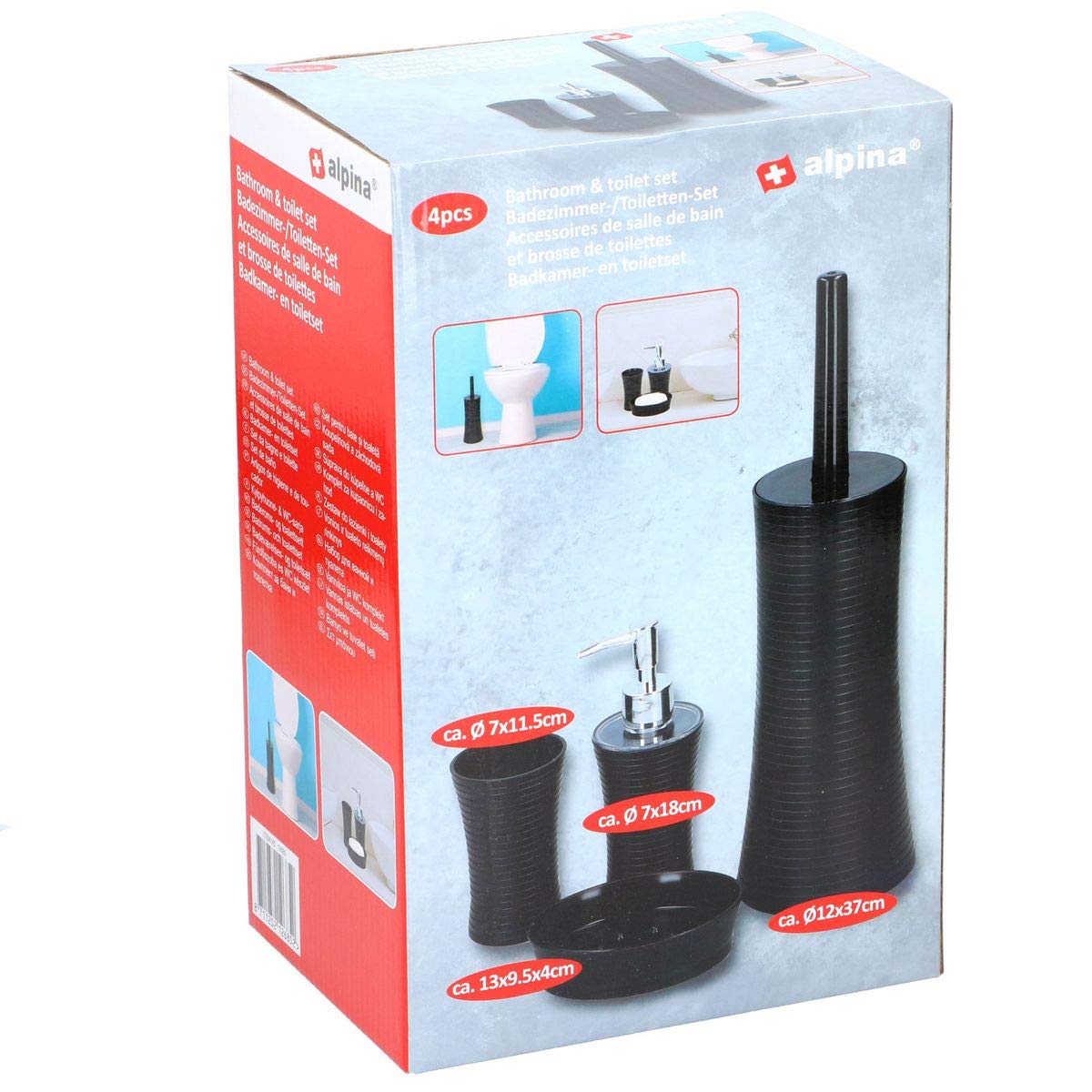 Set da Bagno Composto da 4 Pezzi