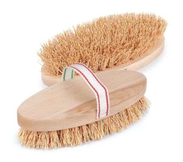 Spazzola Legno striglia Bue Cavallo in radica cm.22