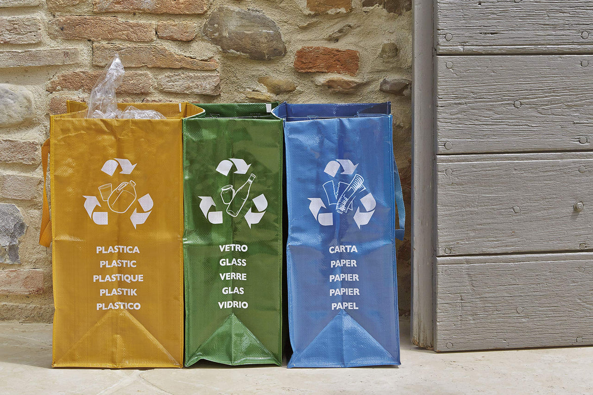 Perfect Recycle Bag Waste Bin for Separate Waste Collection 3 Compartments