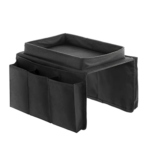Vassoio Divano InnovaGoods Organizer 6 Tasche Nero