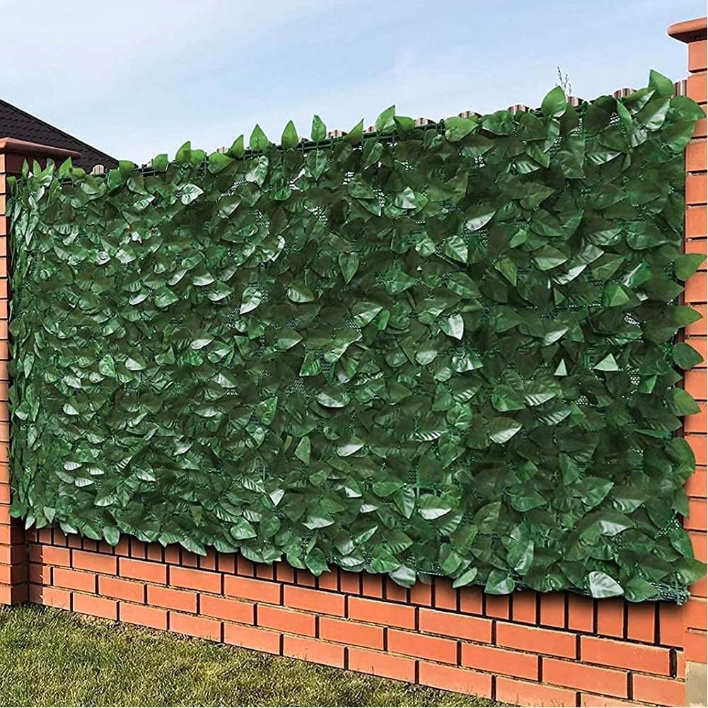Siepe Artificiale Edera 1x3m Frangivista Verde Scuro