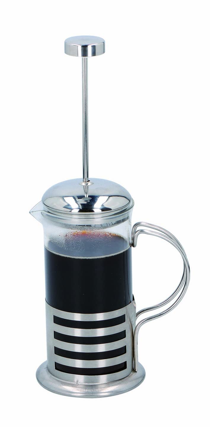 Caffettiera Francese 350ml Alpina Acciaio Inox e Vetro