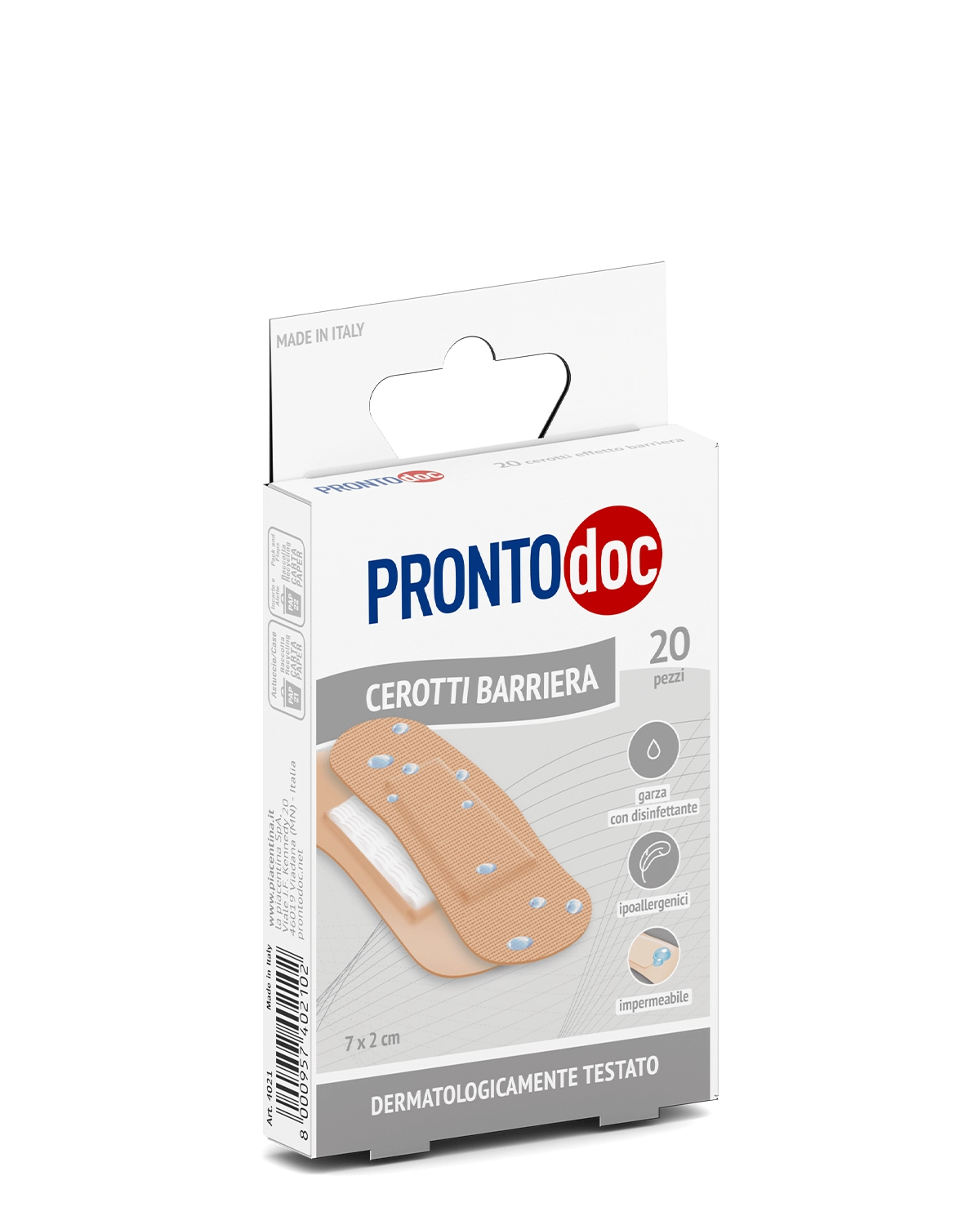 3 Confezioni Cerotti Medi impermeabili 7×2 cm – 20 pezzi a Confezioni| Pronto Doc