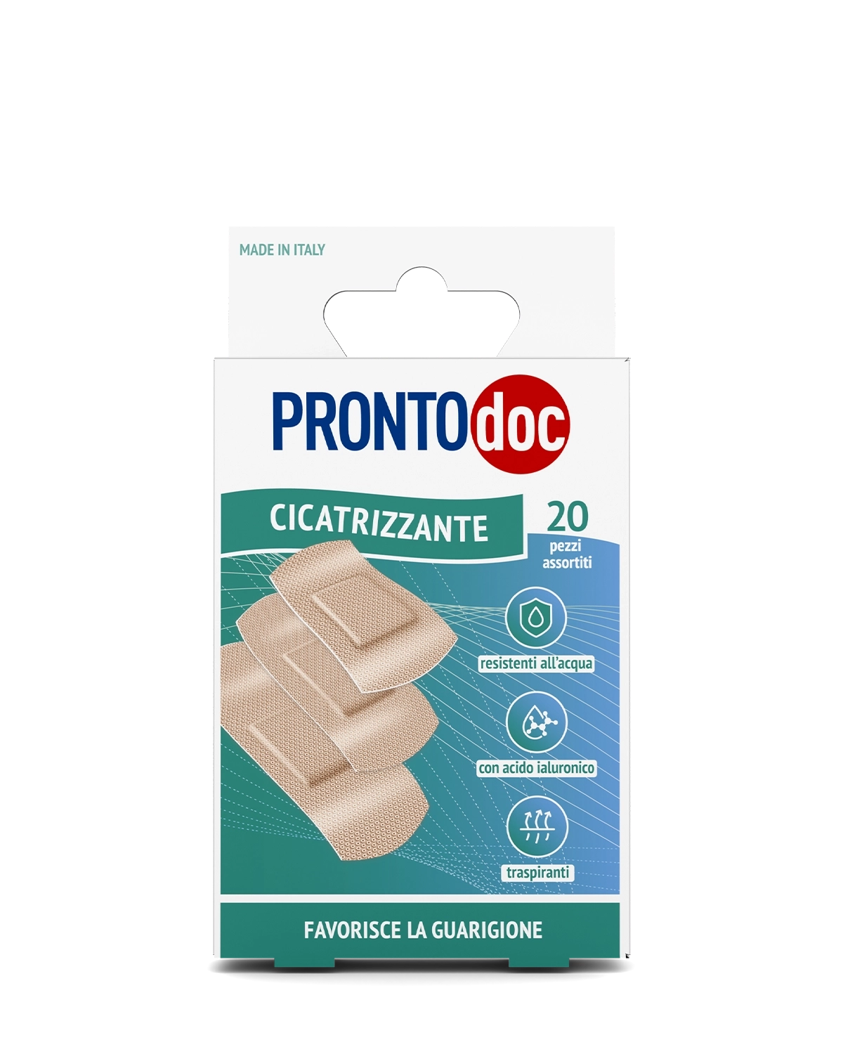 3 Confezione Cerotti Azione Cicatrizzante, da 20 Cerotti Misti a Confezione|Pronto doc