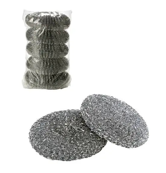 Kit Pulizia Cucina 28 Pezzi - 7 Panni Microfibra Arcobaleno + 6 Spugne Abrasive + 15 Pagliette Acciaio Zincato