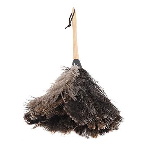 Plumeau en plumes d'autruche FOFO n° 3, manche en bois