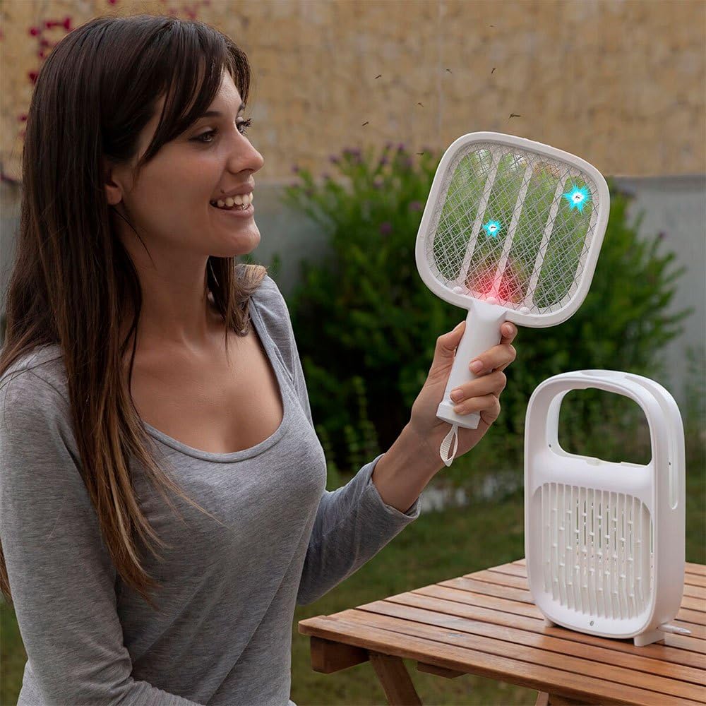 Lampada Antizanzare 2in1 Swateck Racchetta Ricaricabile