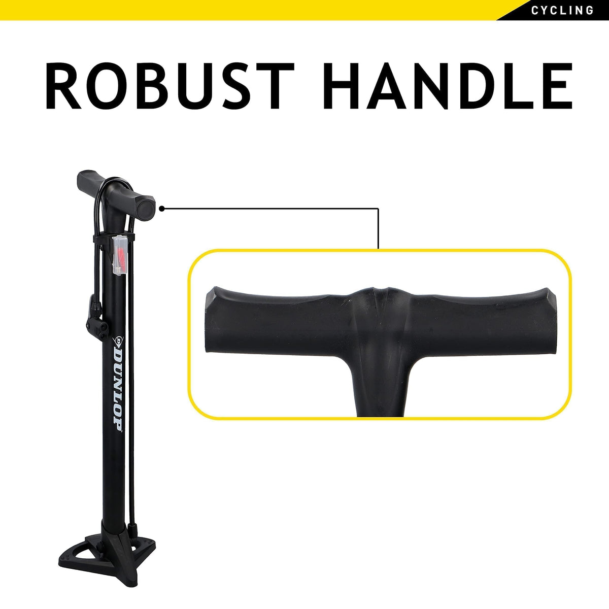 Pompa Bicicletta Dunlop Universale Manometro Integrato