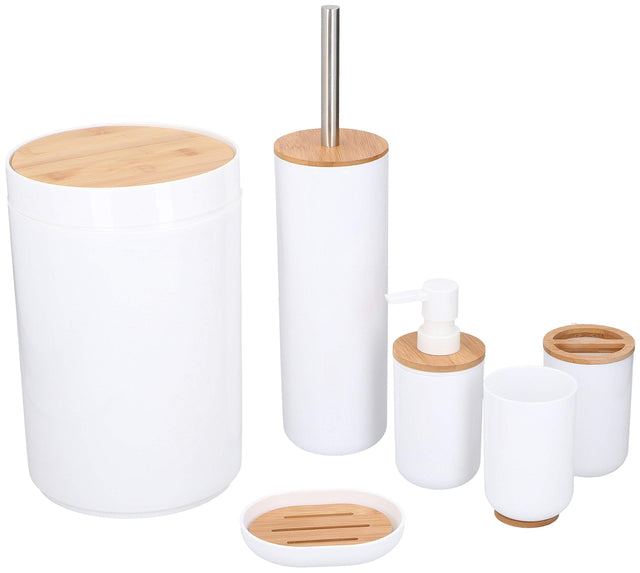 Set da Bagno 6 Pezzi Alpina - Accessori Completi Moderni