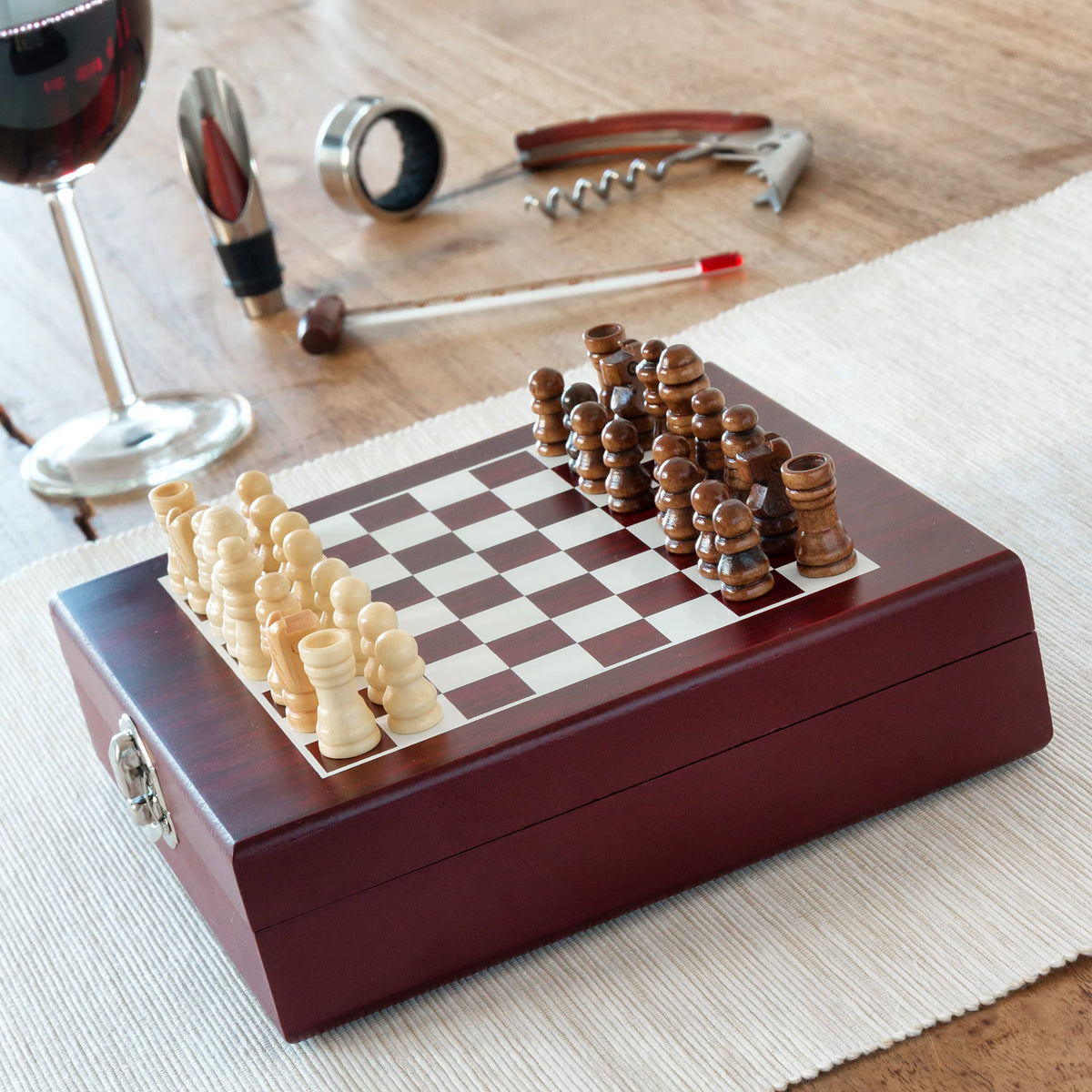 Set Accessori Vino Scacchi InnovaGoods Kit Sommelier 5 Pz