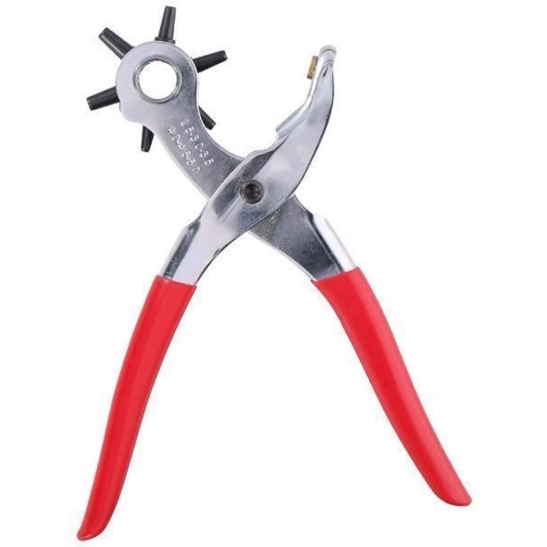 Pinza Fustallatrice Rotante Kinzo per Cuoio - Testa Multi-Misura - Foratura Cinture Pelle - Professionale
