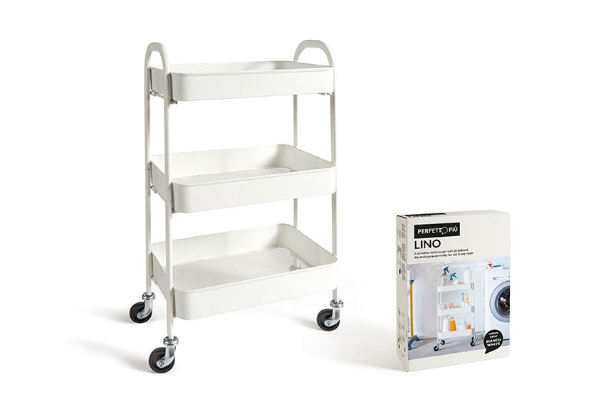 Metal laundry cart with Lino collection