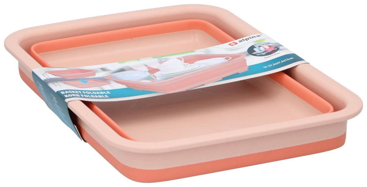 Cesta Pieghevole 37x27cm Salvaspazio Richiudibile 6cm Casa