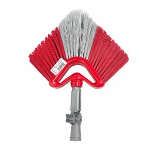 Kit de nettoyage professionnel avec perche télescopique de 4,5 m et 4 brosses - Nettoyant pour vitres et éliminateur de rayures