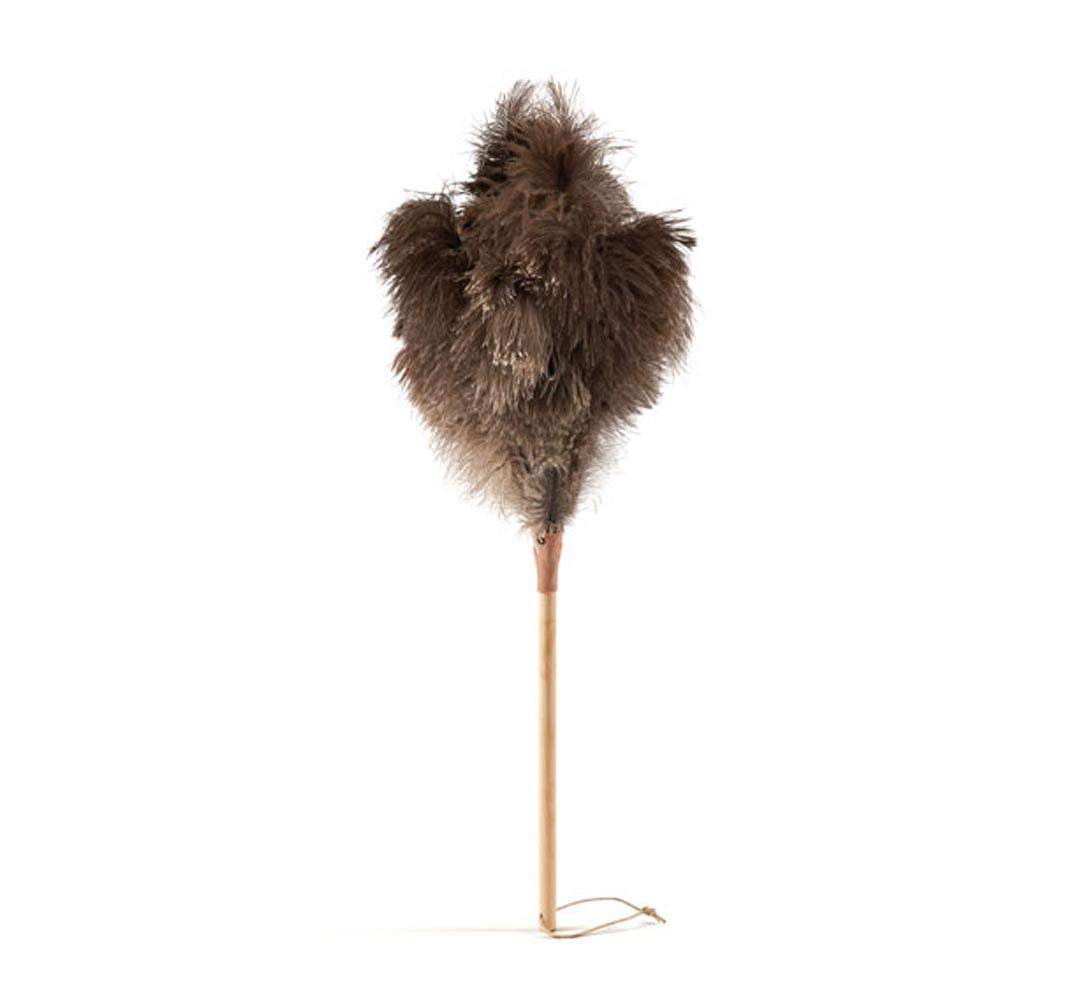 Plumeau en plumes d'autruche FOFO n° 3, manche en bois