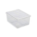 Contenitore Box 55x39x25 cm Trasparente con Coperchio