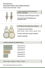 Kit Accessori Cucina Salva Freschezza