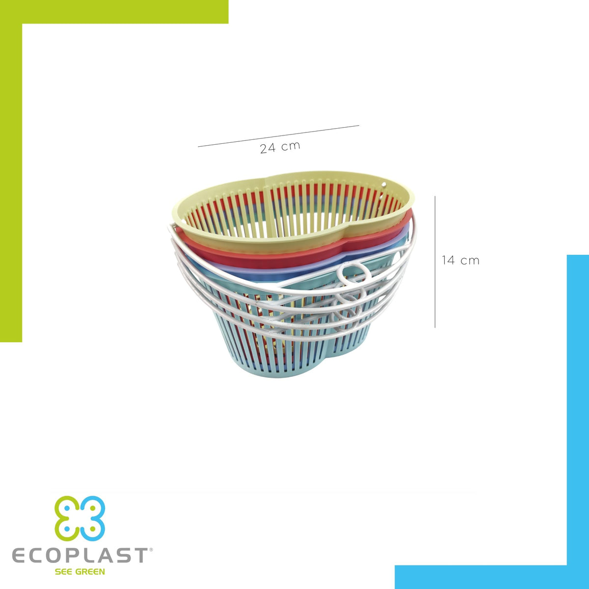 Portamollette Bucato Ecoplast Made in Italy 4 Colori