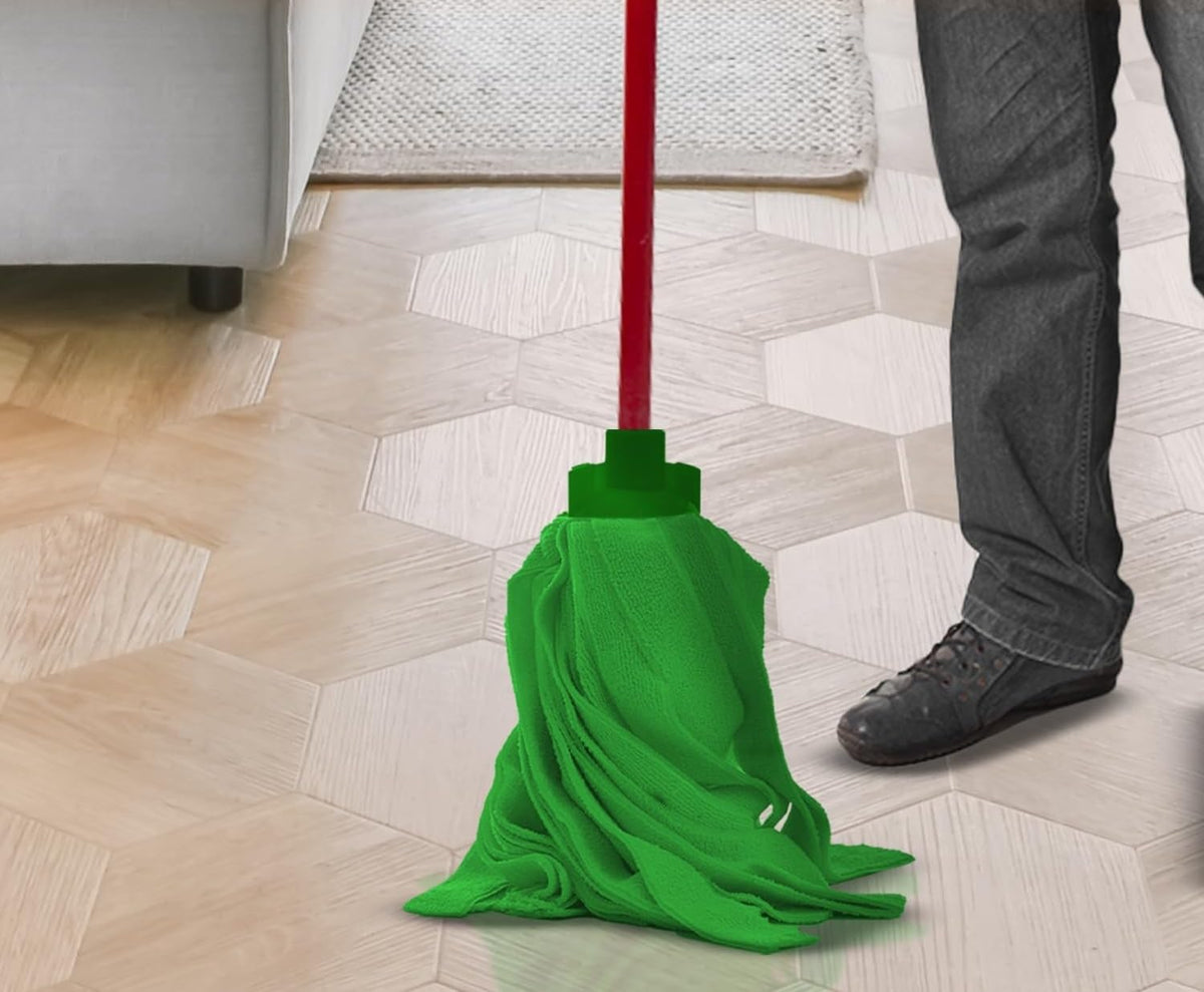 FercasaShop® - 3 Professional Microfiber Mops, 200g, Extra Industrial Volume, Assorted Colors