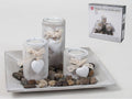Vassoio con portacandela Cuore 23 x 23 cm
