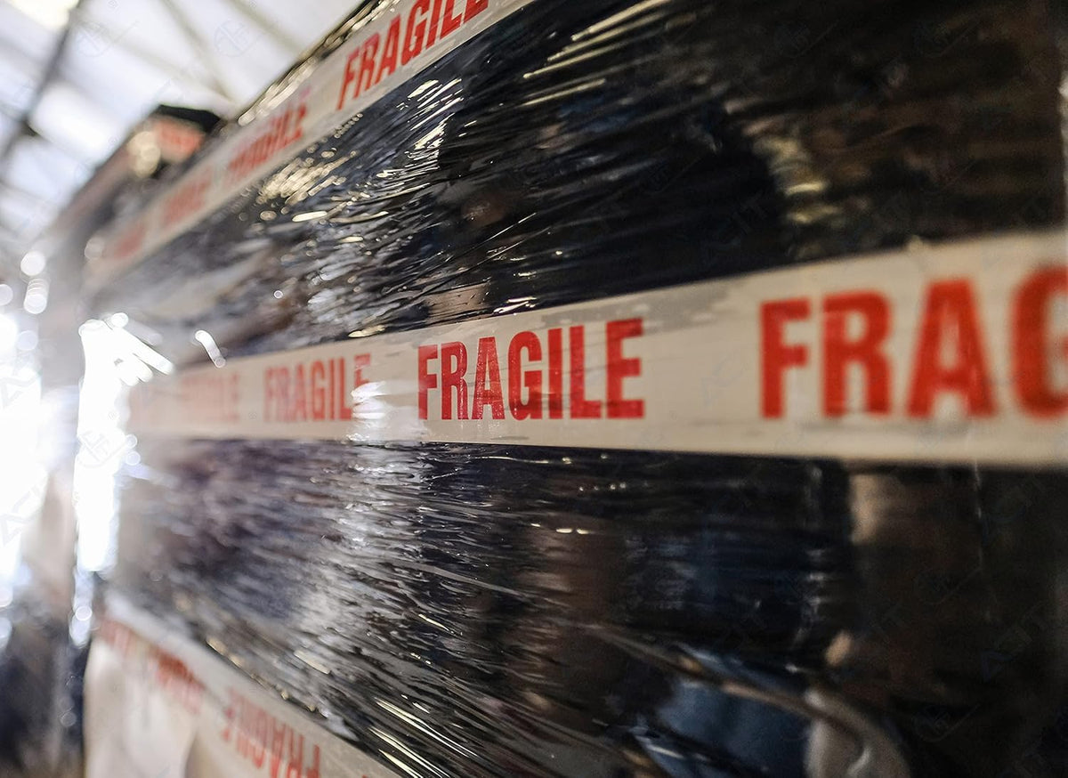 Nastro Adesivo FRAGILE 50mm x 66m Bianco/Rosso BOPP 28µ