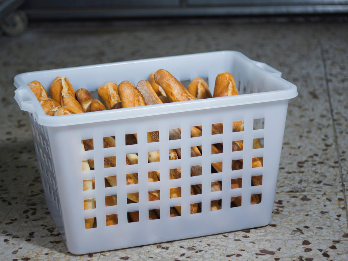 Cesta Pane 100L Forata 77x53cm Ecoplast Made in Italy