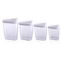 Ensemble de 4 flacons distributeurs Alpina, blanc, noir, gris