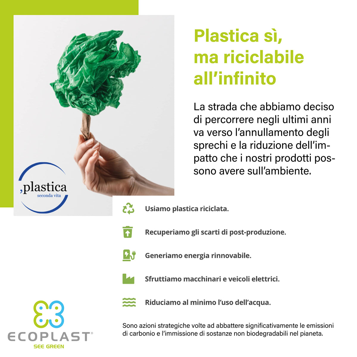Poubelle Ecoplast 35L - Ouverture type livre - Fabriquée en Italie