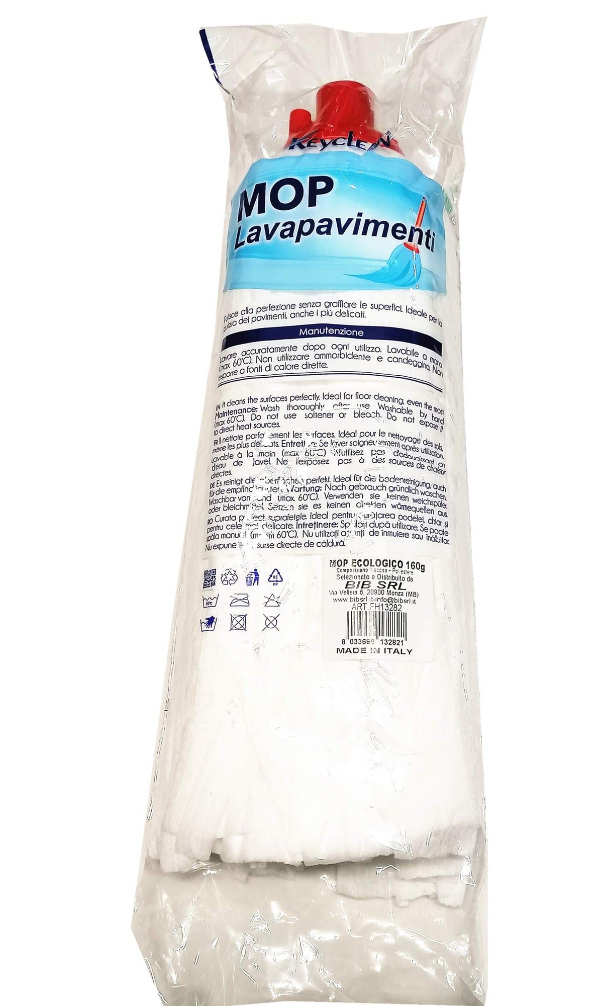 Mop Lavapavimenti 160gr - Mocio Ecologico Professionale Viscosa e Poliestere