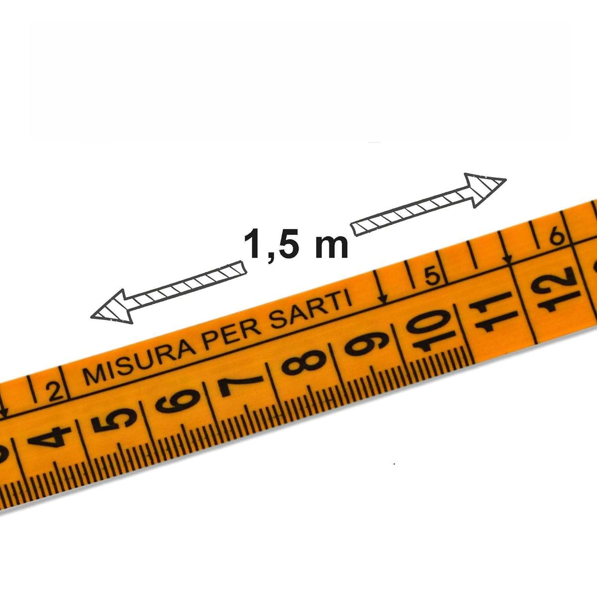 Metro da Sarta 150cm Avvolgibile con Custodia Rigida
