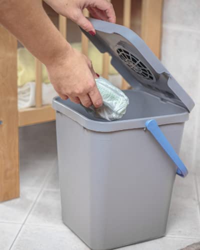 Ecoplast PURA 10L waste bin with filter for diapers and organic waste/ice