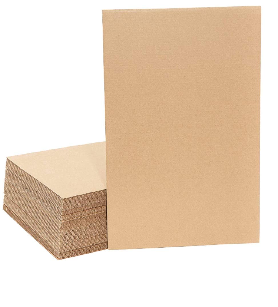 Feuilles de carton ondulé 60x100 cm pour l'expédition et l'emballage.