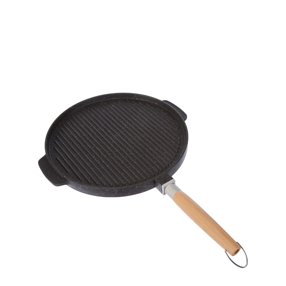 Bistecchiera Doppia 32cm Pietra Antiaderente