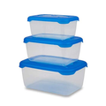 Boîtes hermétiques rectangulaires Frigobella (3 unités) - Boîte à lunch - Belli&amp;Forti Food