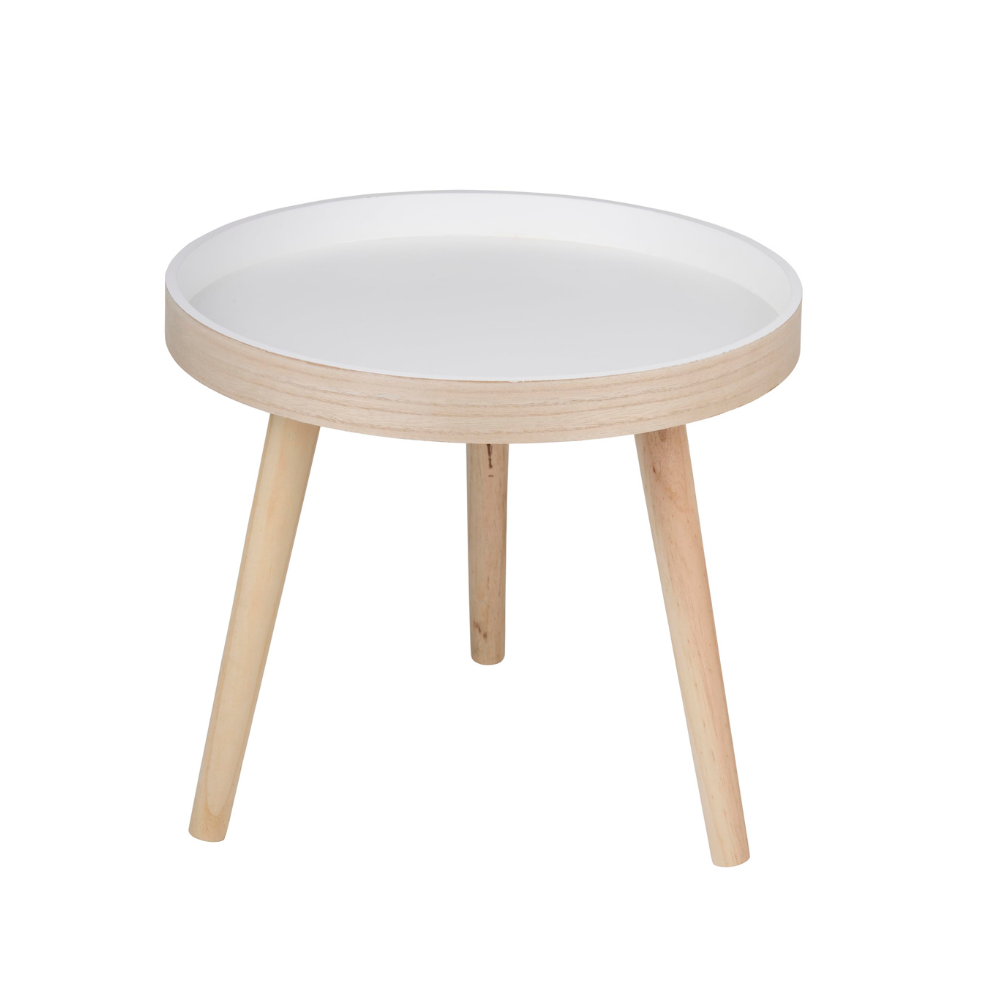 Tavolino Rotondo Legno Ø40cm Arti Casa Design Moderno