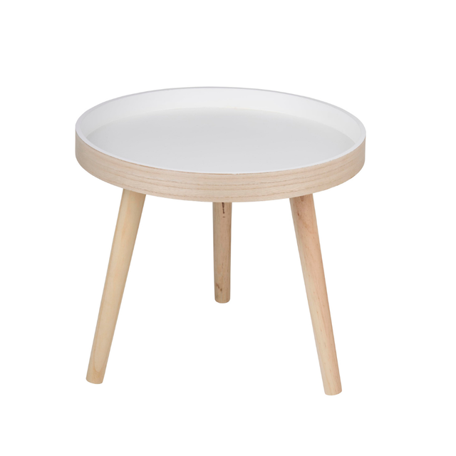 Tavolino Rotondo Legno Ø40cm Arti Casa Design Moderno